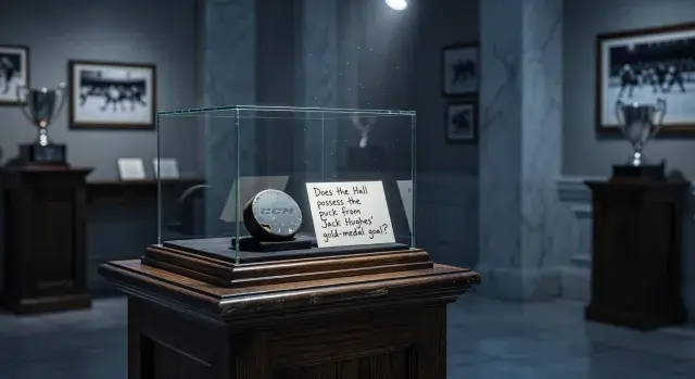 Jack Hughes questions Hockey Hall of Fame possession of puck from U.S. men's Olympic hockey gold-medal goal