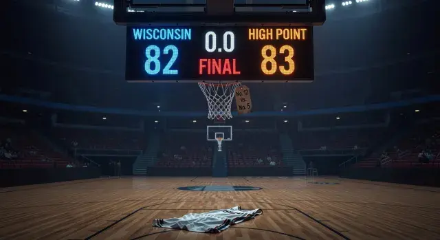 No. 12 High Point defeats No. 5 Wisconsin 83-82 in first-round NCAA tournament game